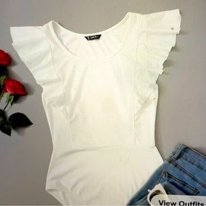 Ruffled body suit